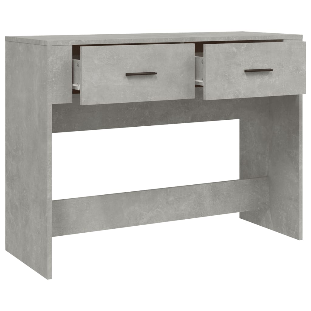 Table console Gris béton 100x39x75 cm Bois d'ingénierie