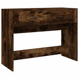 Table console Chêne fumé 100x39x75 cm Bois d'ingénierie