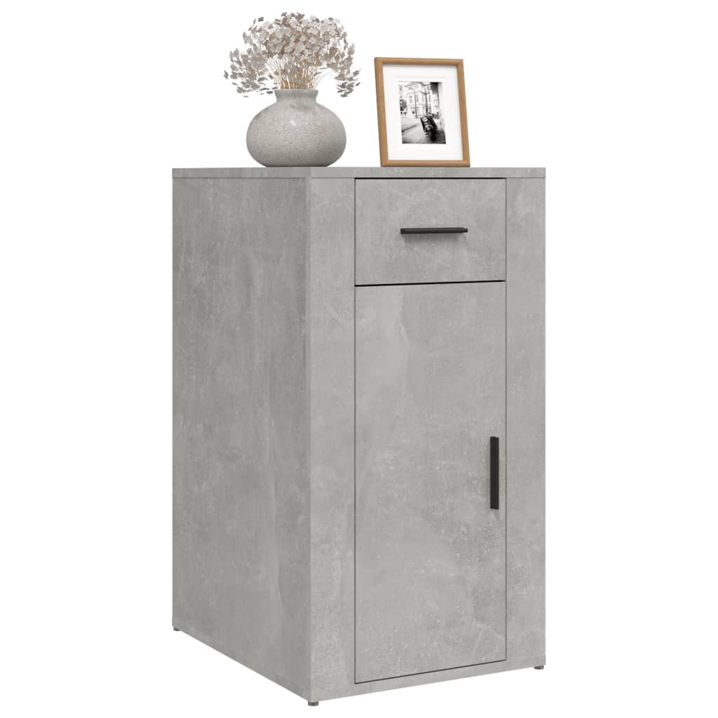 Armoire de bureau Gris béton 40x49x75 cm Bois d'ingénierie