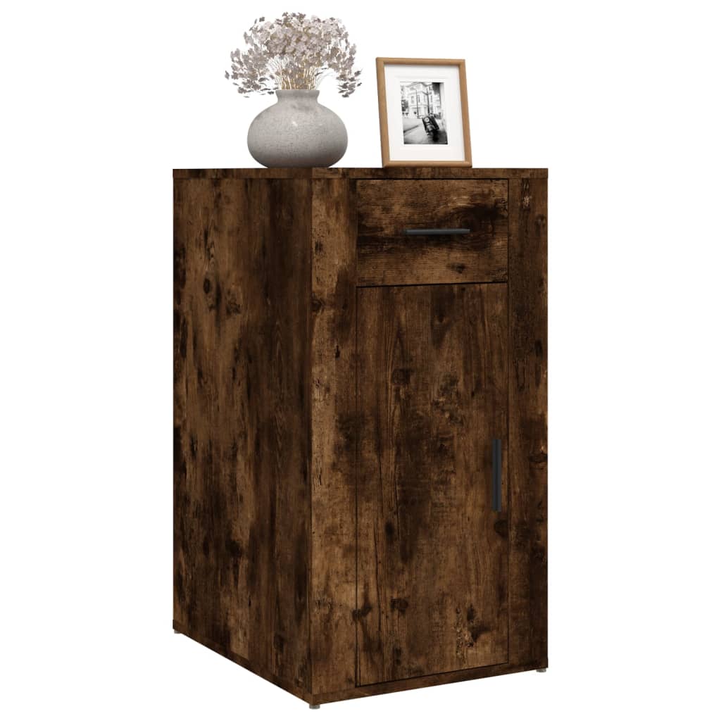 Armoire de bureau Chêne fumé 40x49x75 cm Bois d'ingénierie