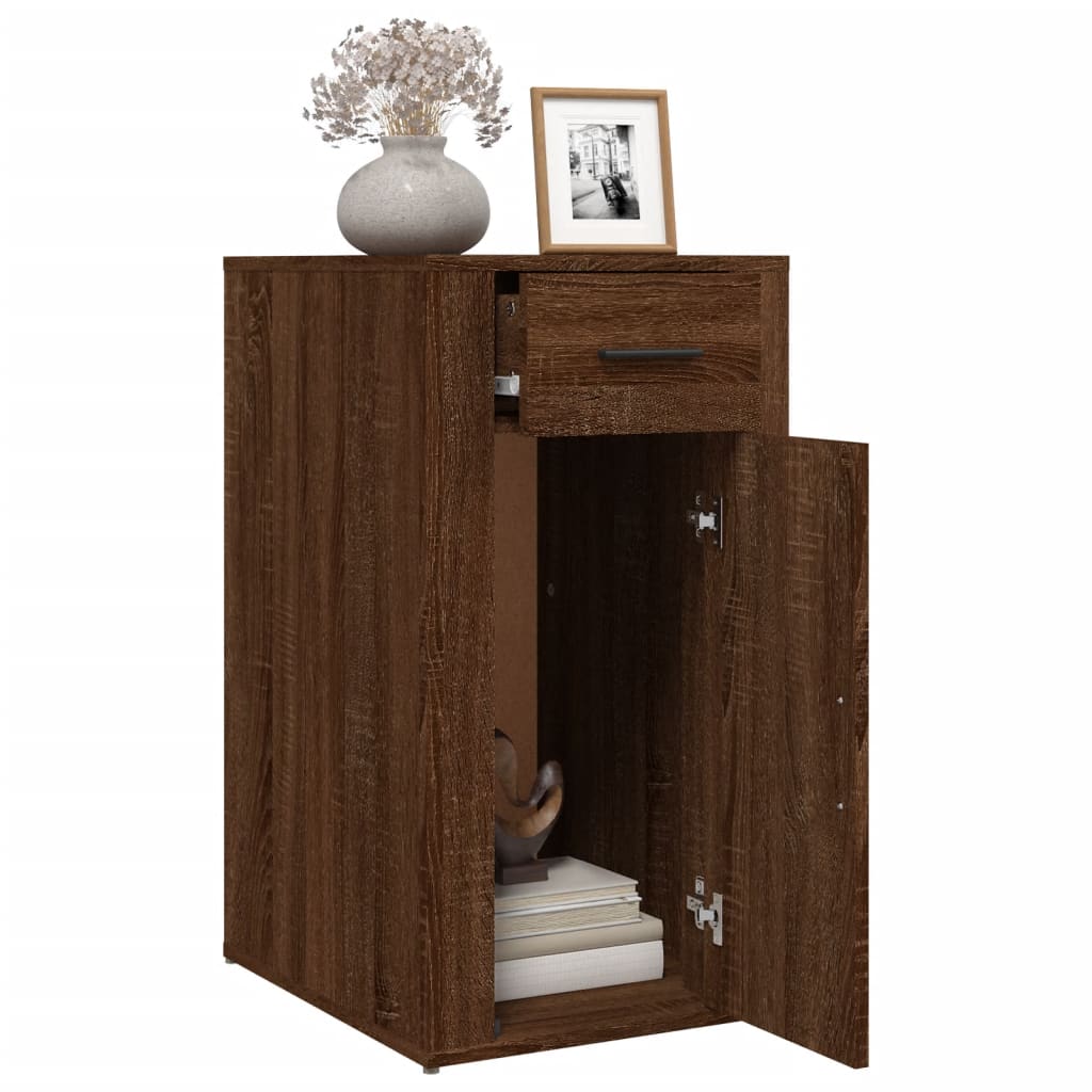 Armoire de bureau Chêne marron 40x49x75 cm Bois d'ingénierie