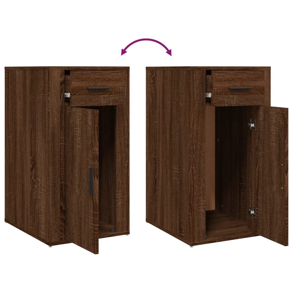 Armoire de bureau Chêne marron 40x49x75 cm Bois d'ingénierie