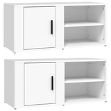 Meubles TV 2 pcs Blanc 80x31,5x36 cm Bois d'ingénierie