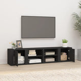 Meubles TV 2 pcs Noir 80x31,5x36 cm Bois d'ingénierie