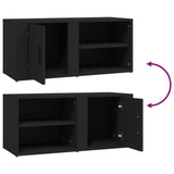 Meubles TV 2 pcs Noir 80x31,5x36 cm Bois d'ingénierie