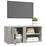 TV cabinet 2 pcs Concrete gray 80x31.5x36 cm Engineered wood