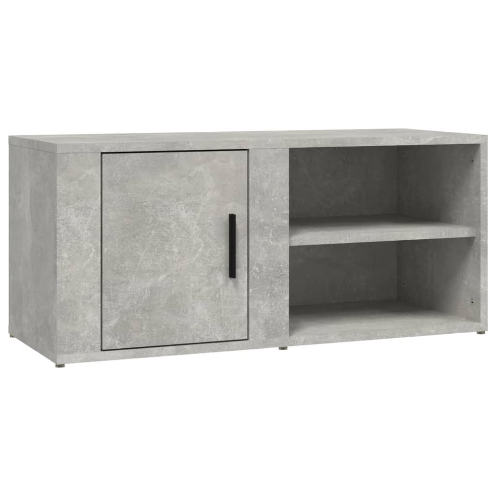 TV cabinet 2 pcs Concrete gray 80x31.5x36 cm Engineered wood