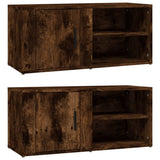 Meubles TV 2 pcs Chêne fumé 80x31,5x36 cm Bois d'ingénierie