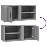 Meuble TV Sonoma gris 80x31,5x36 cm Bois d'ingénierie