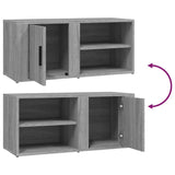 TV cabinet 2 pcs Sonoma gray 80x31.5x36 cm Engineered wood