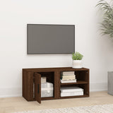 Meuble TV Chêne marron 80x31,5x36 cm Bois d'ingénierie