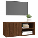 Meuble TV Chêne marron 80x31,5x36 cm Bois d'ingénierie