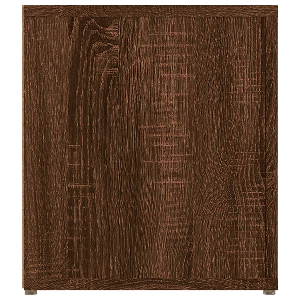 Meuble TV Chêne marron 80x31,5x36 cm Bois d'ingénierie