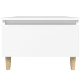 Tables d'appoint 2 pcs Blanc 50x46x35 cm Bois d'ingénierie