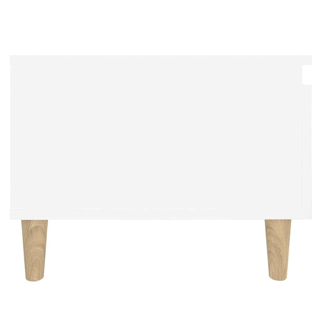 Tables d'appoint 2 pcs Blanc 50x46x35 cm Bois d'ingénierie