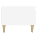 Side tables 2 pcs White 50x46x35 cm Engineered wood