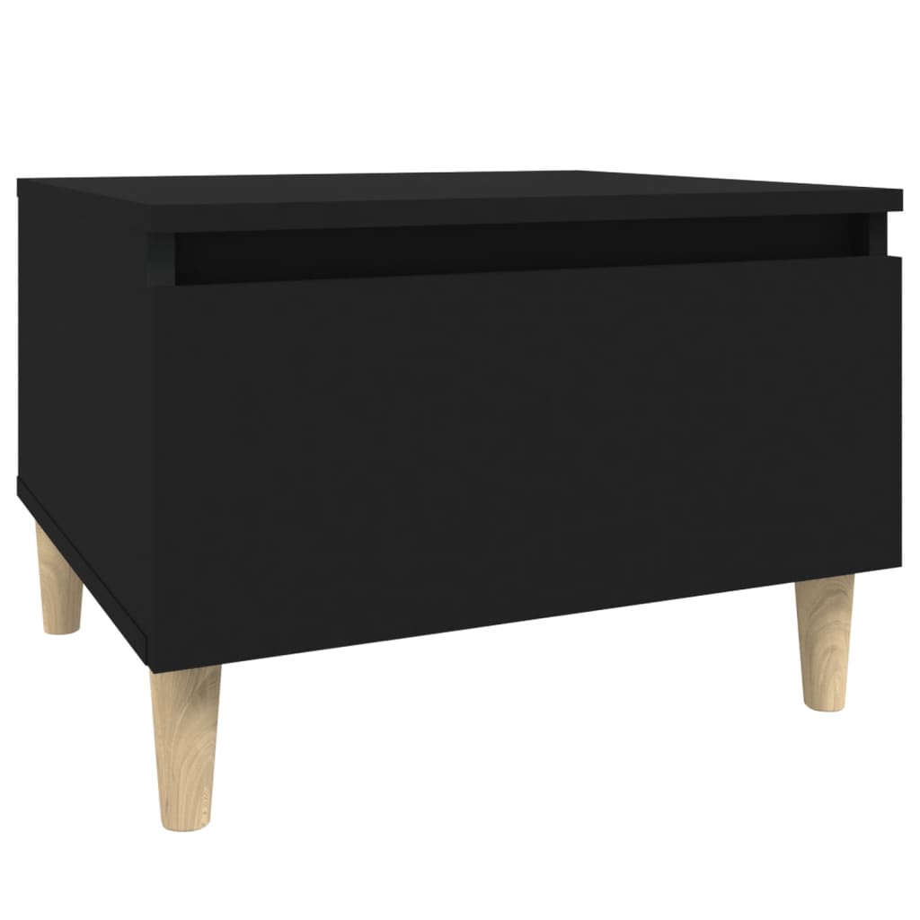 Table d'appoint Noir 50x46x35 cm Bois d'ingénierie