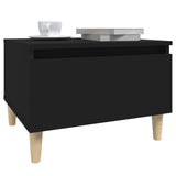 Side tables 2 pcs Black 50x46x35 cm Engineered wood