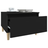 Side tables 2 pcs Black 50x46x35 cm Engineered wood