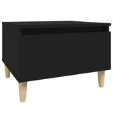 Side tables 2 pcs Black 50x46x35 cm Engineered wood