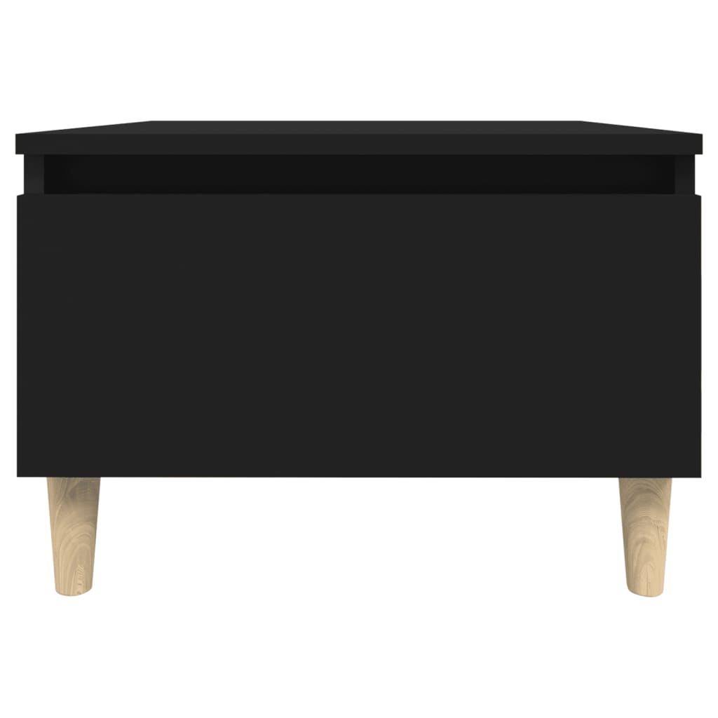 Side tables 2 pcs Black 50x46x35 cm Engineered wood