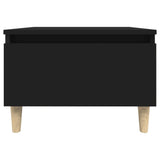 Side tables 2 pcs Black 50x46x35 cm Engineered wood