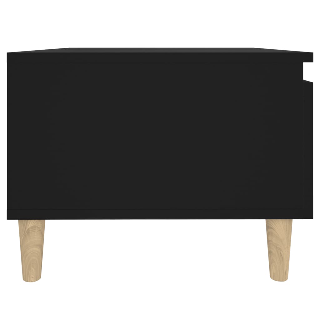 Side tables 2 pcs Black 50x46x35 cm Engineered wood