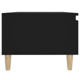 Side tables 2 pcs Black 50x46x35 cm Engineered wood