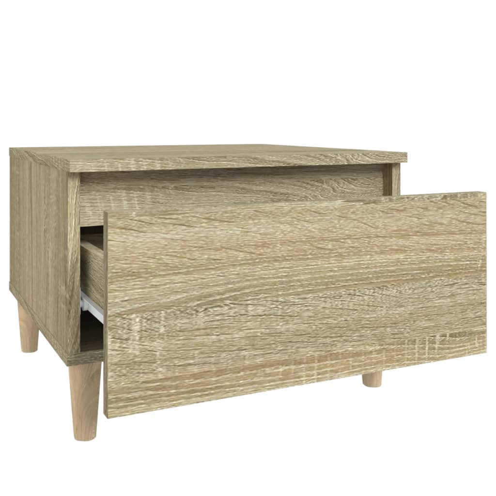 Table d'appoint Chêne sonoma 50x46x35 cm Bois d'ingénierie