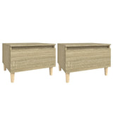 Tables d'appoint 2 pcs Chêne sonoma 50x46x35 cm Bois ingénierie