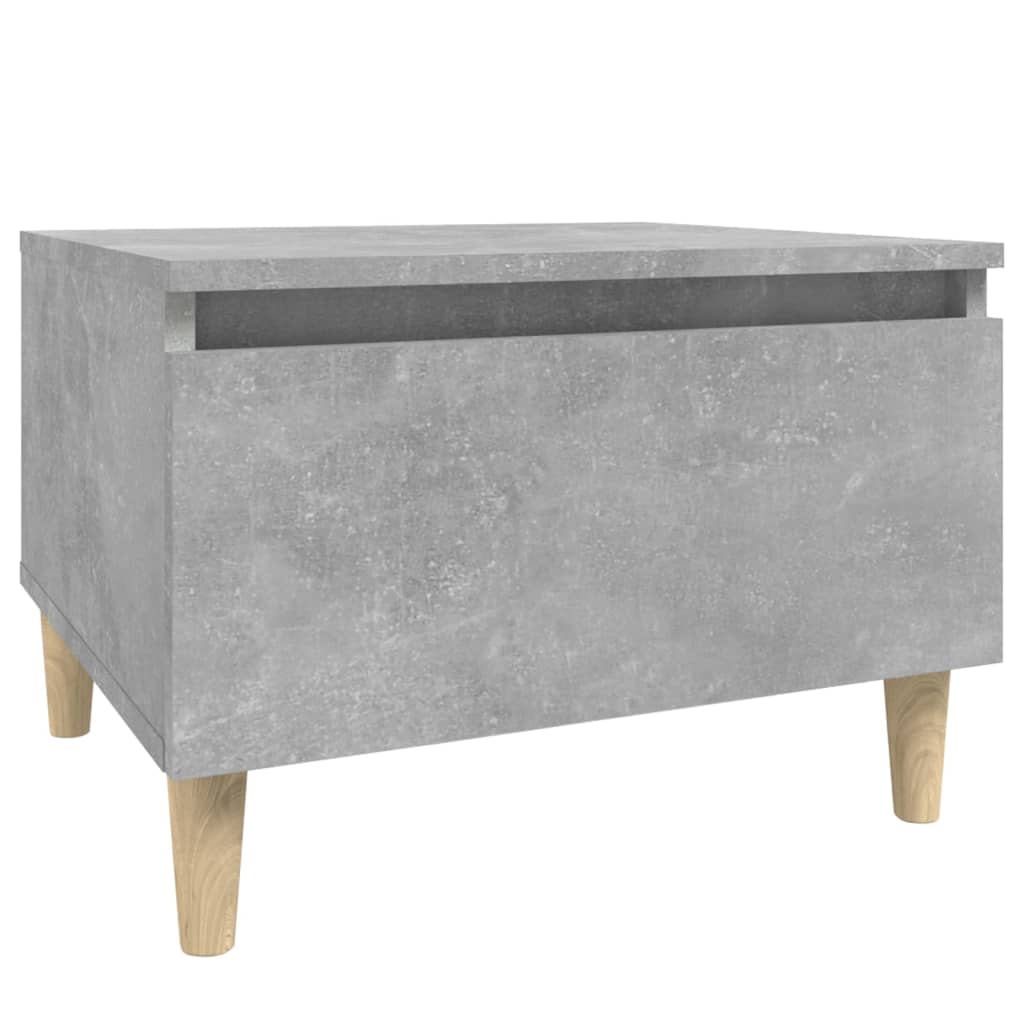 Table d'appoint Gris béton 50x46x35 cm Bois d'ingénierie