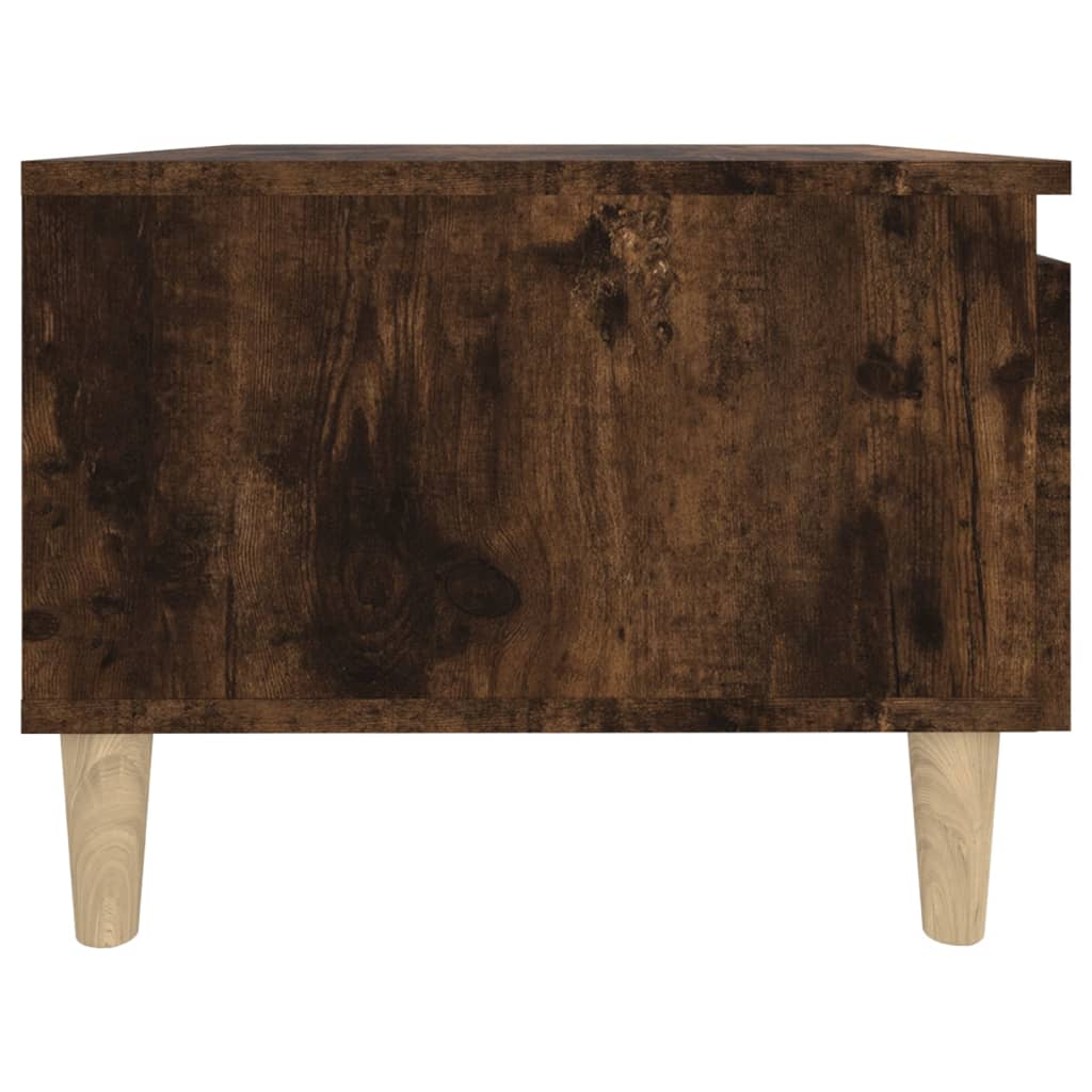 Table d'appoint Chêne fumé 50x46x35 cm Bois d'ingénierie