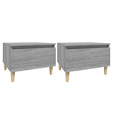 Tables d'appoint 2 pcs Sonoma gris 50x46x35 cm Bois ingénierie