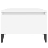 Side table White 50x46x35 cm Engineered wood