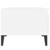 Side table White 50x46x35 cm Engineered wood