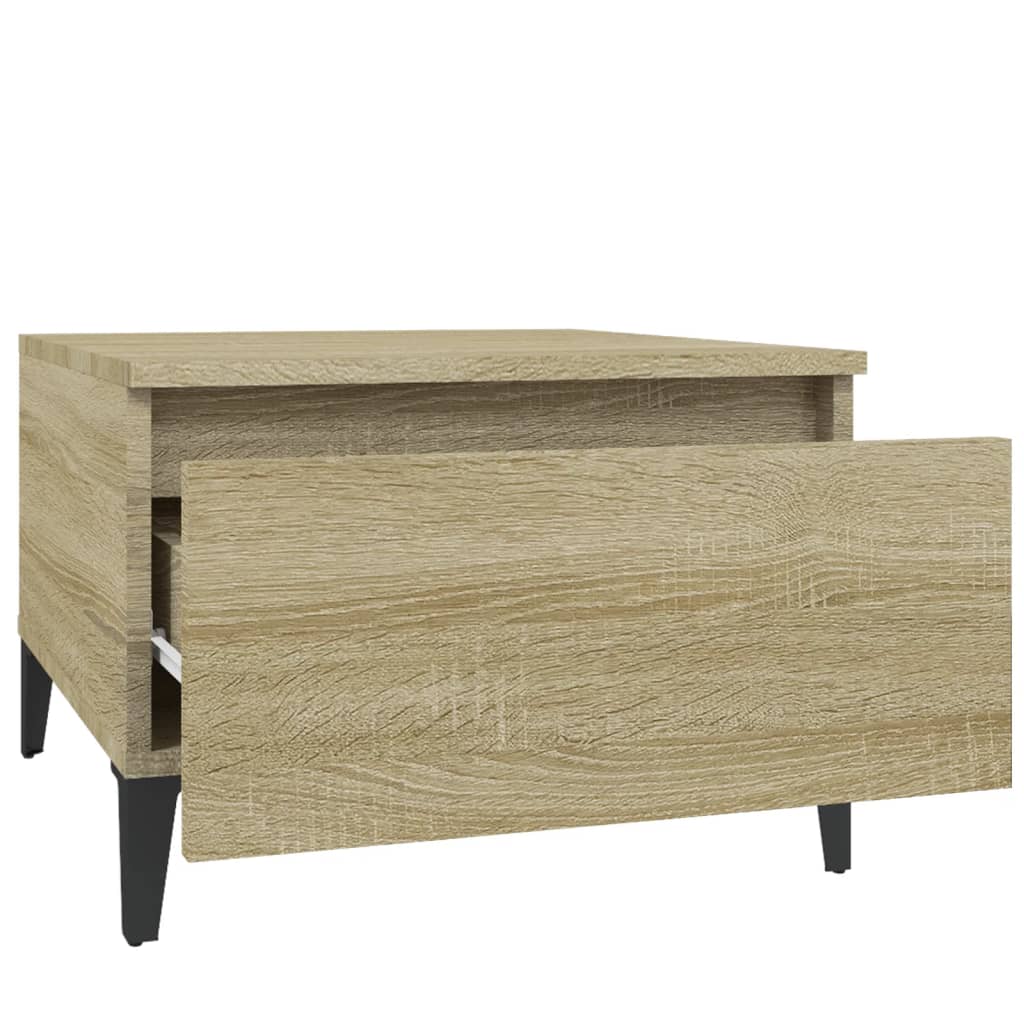 Table d'appoint Chêne sonoma 50x46x35 cm Bois d'ingénierie