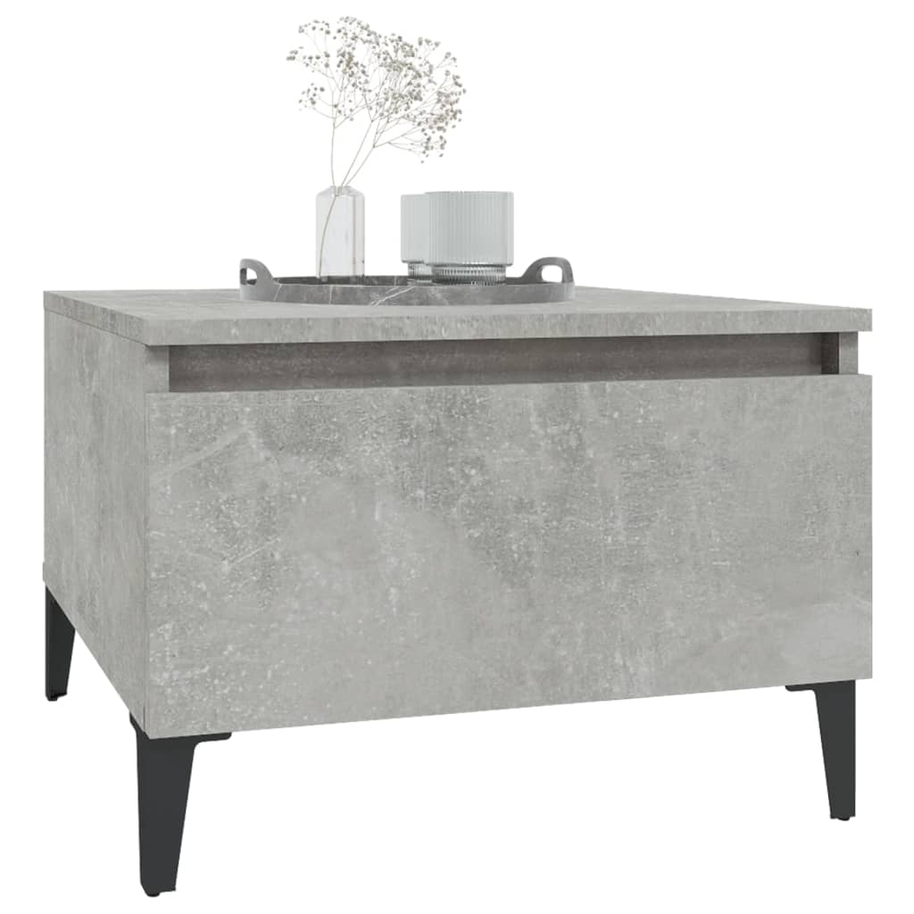 Concrete Grey Side Table 50x46x35 cm Engineered Wood