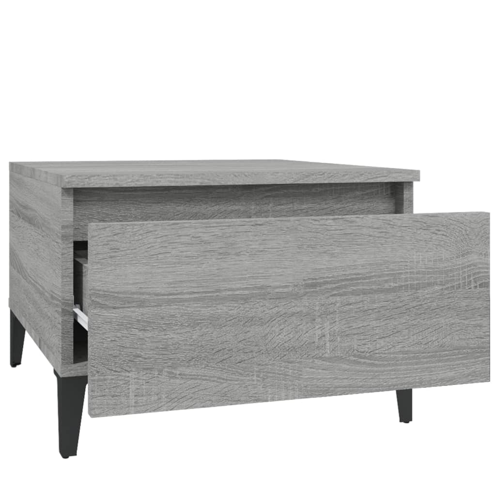 Table d'appoint Sonoma gris 50x46x35 cm Bois d'ingénierie