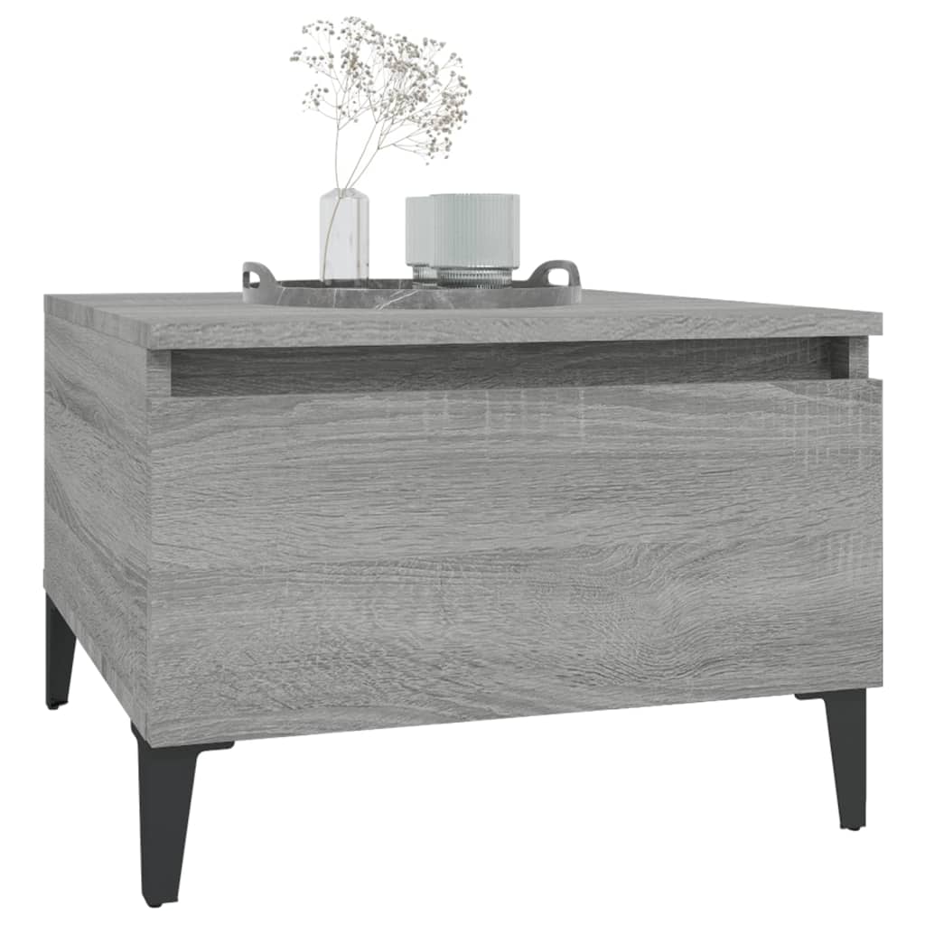 Beistelltische 2 Stk. Sonoma grau 50x46x35 cm Holzwerkstoff