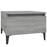 Beistelltische 2 Stk. Sonoma grau 50x46x35 cm Holzwerkstoff