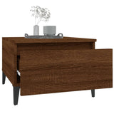 Side tables 2 pcs Brown oak 50x46x35 cm Engineered wood