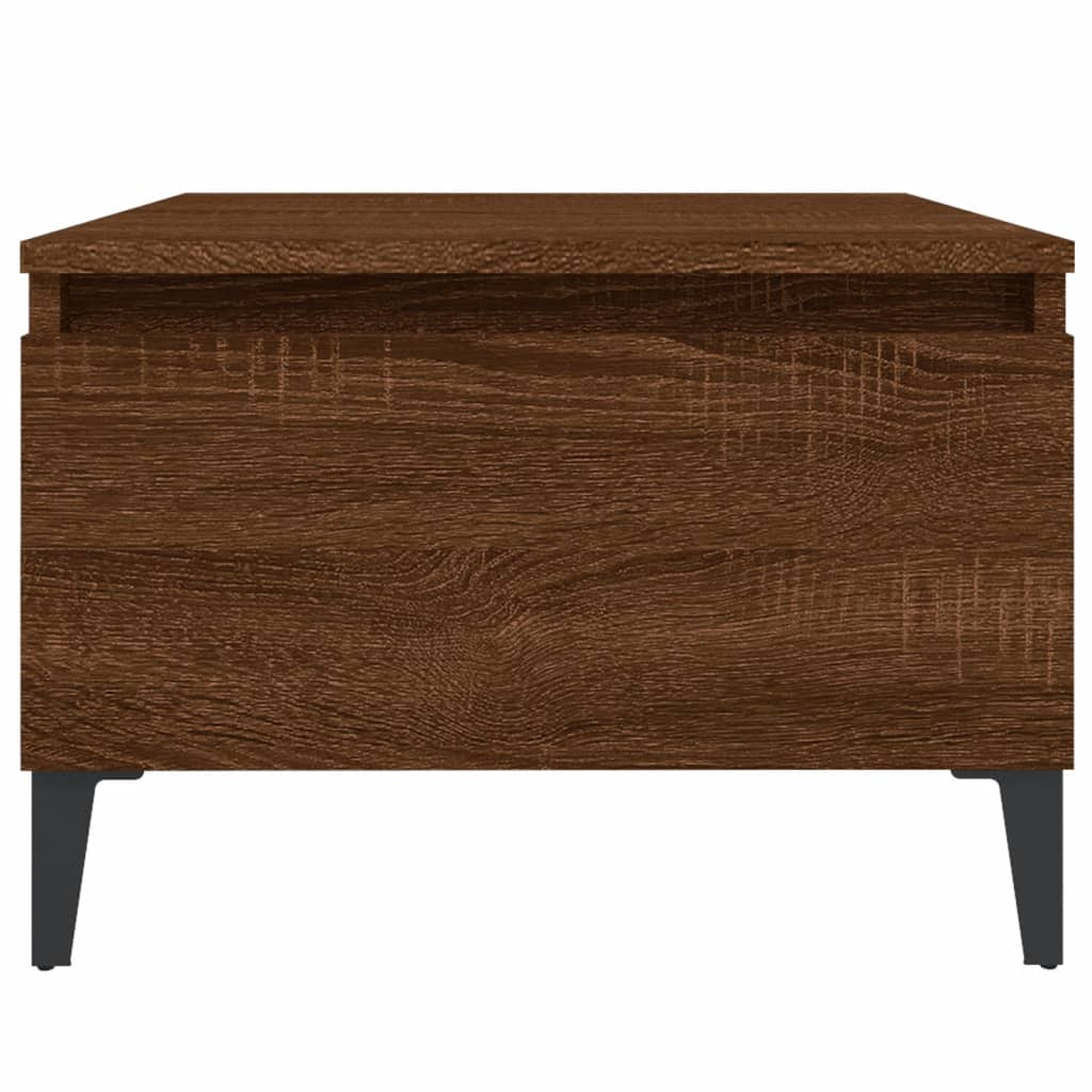 Side tables 2 pcs Brown oak 50x46x35 cm Engineered wood