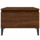 Side tables 2 pcs Brown oak 50x46x35 cm Engineered wood