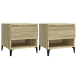 Side tables 2 pcs Sonoma oak 50x46x50 cm Engineered wood