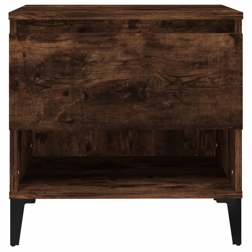 Side table Smoked oak 50x46x50 cm Engineered wood