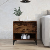 Side table Smoked oak 50x46x50 cm Engineered wood