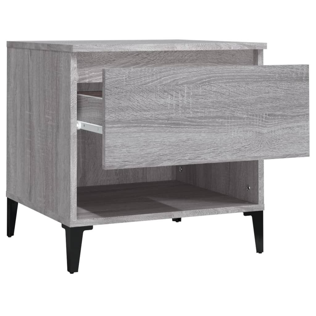 Side tables 2 pcs Sonoma gray 50x46x50 cm Engineered wood