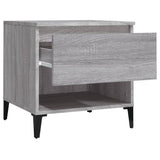 Beistelltische 2 Stk. Sonoma grau 50x46x50 cm Holzwerkstoff