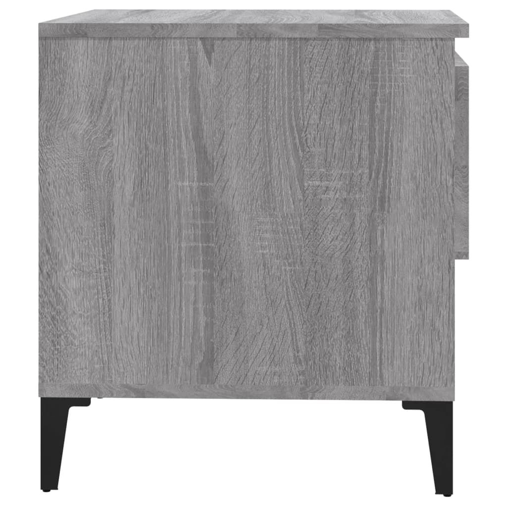 Side tables 2 pcs Sonoma gray 50x46x50 cm Engineered wood