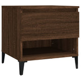 Side tables 2 pcs Brown oak 50x46x50 cm Engineered wood